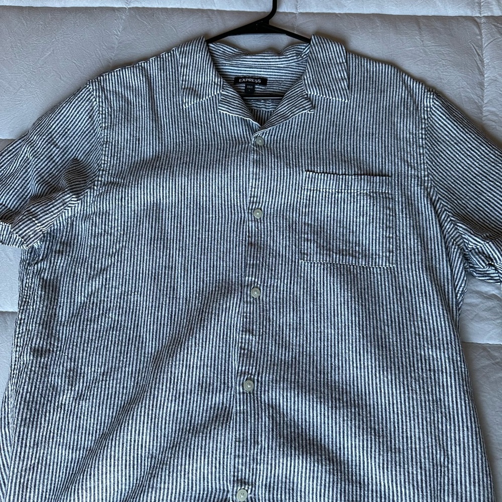 Express Linen Button Down